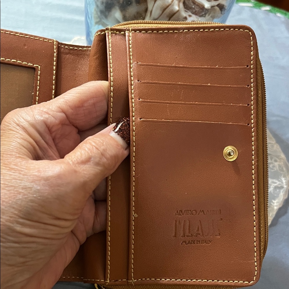 Alviero Martini Vintage Map Print Wallet w/Multiple Card Slips & Compartments - Picture 7 of 11